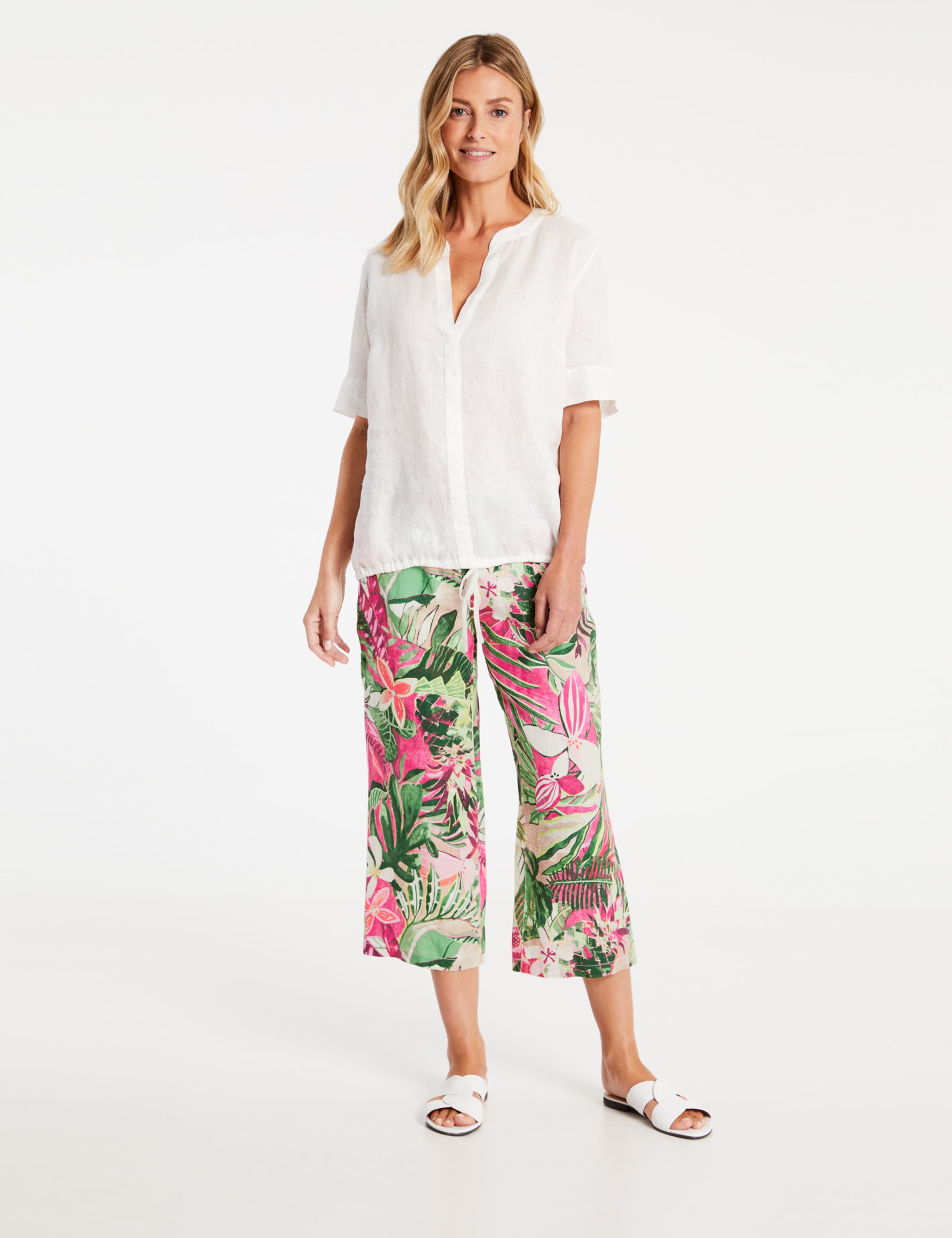 Frauen Große Größen GERRY WEBER Bluse in Weiß - VI27555 Frauen Große Größen GERRY WEBER Bluse in Weiß - VI27555