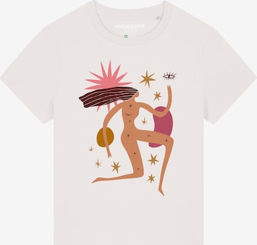 T-shirt 'Love And Flex' Watapparel en blanc : devant