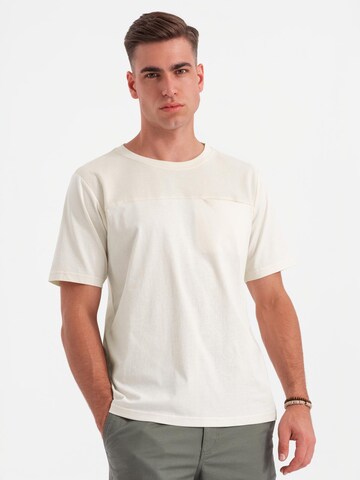 Ombre Shirt in White: front