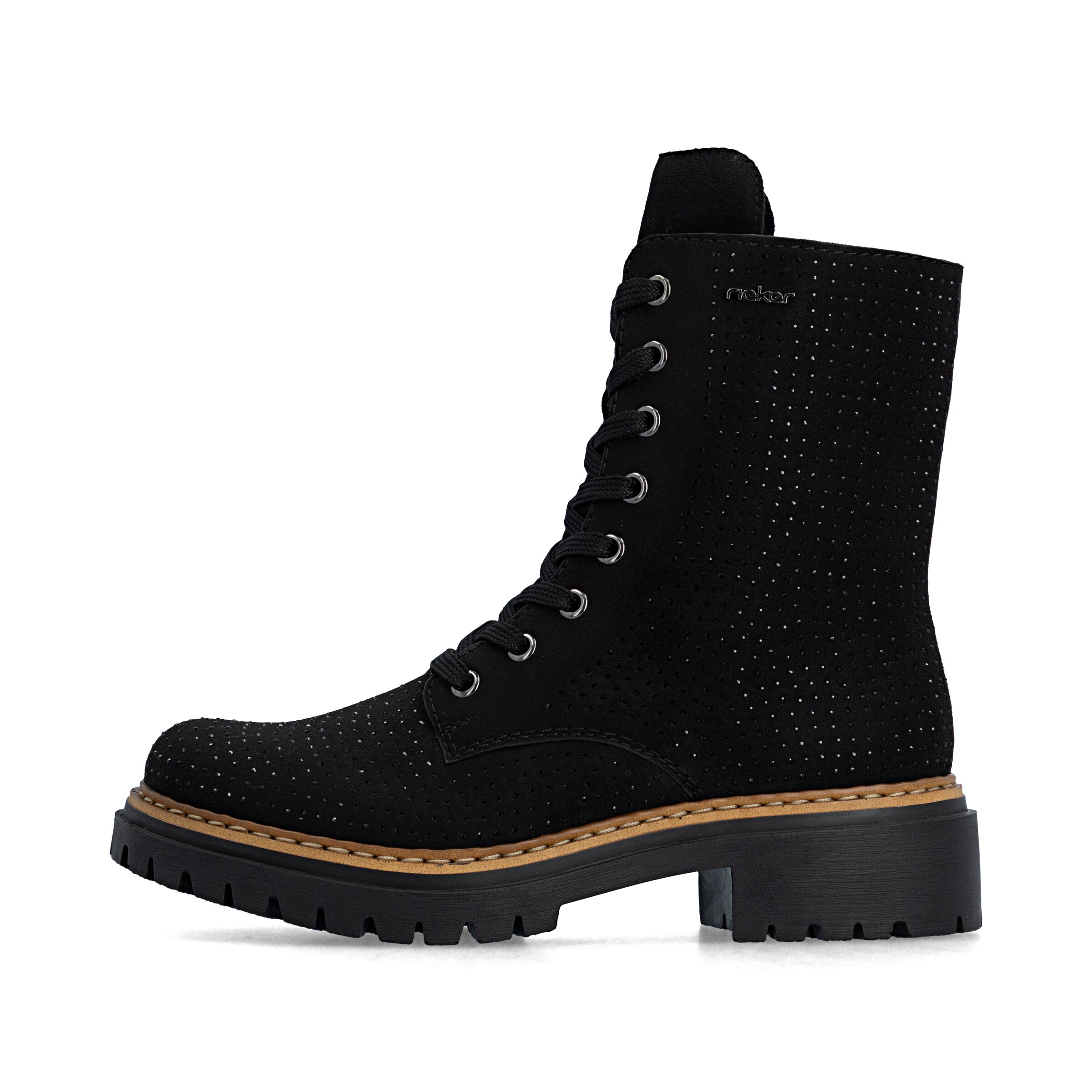 Bottes à lacets Rieker en noir