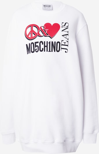 Moschino Jeans Robe en rouge vif / noir / blanc, Vue avec produit