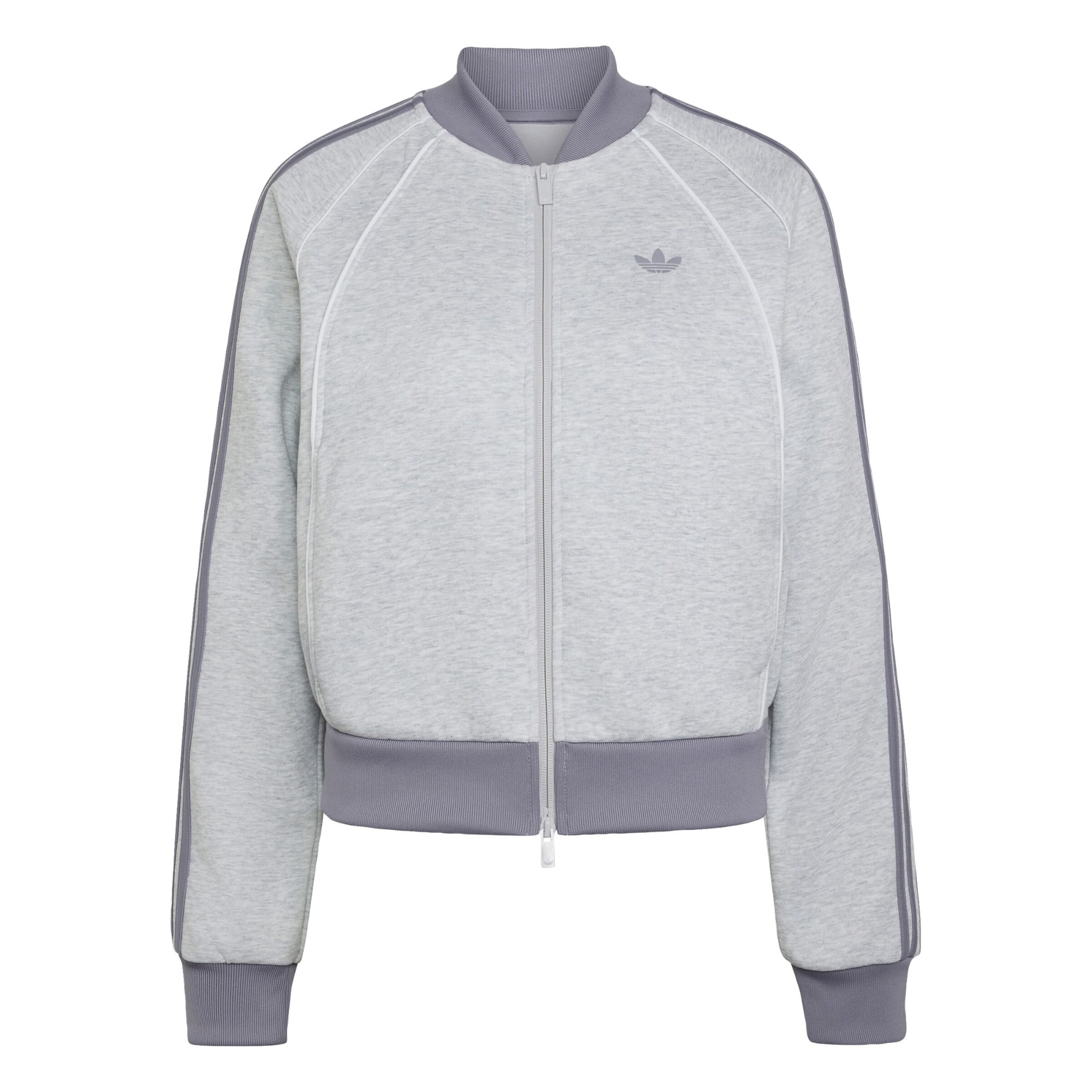 ADIDAS ORIGINALS Sweatjacke in Grau: Vorderseite