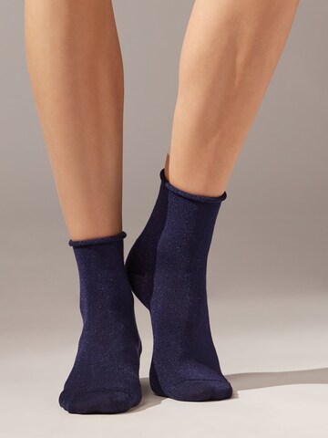 CALZEDONIA Socken in Blau: Vorderseite