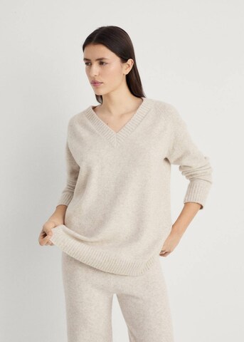 MANGO Pullover 'Camilav' in Beige: Vorderseite