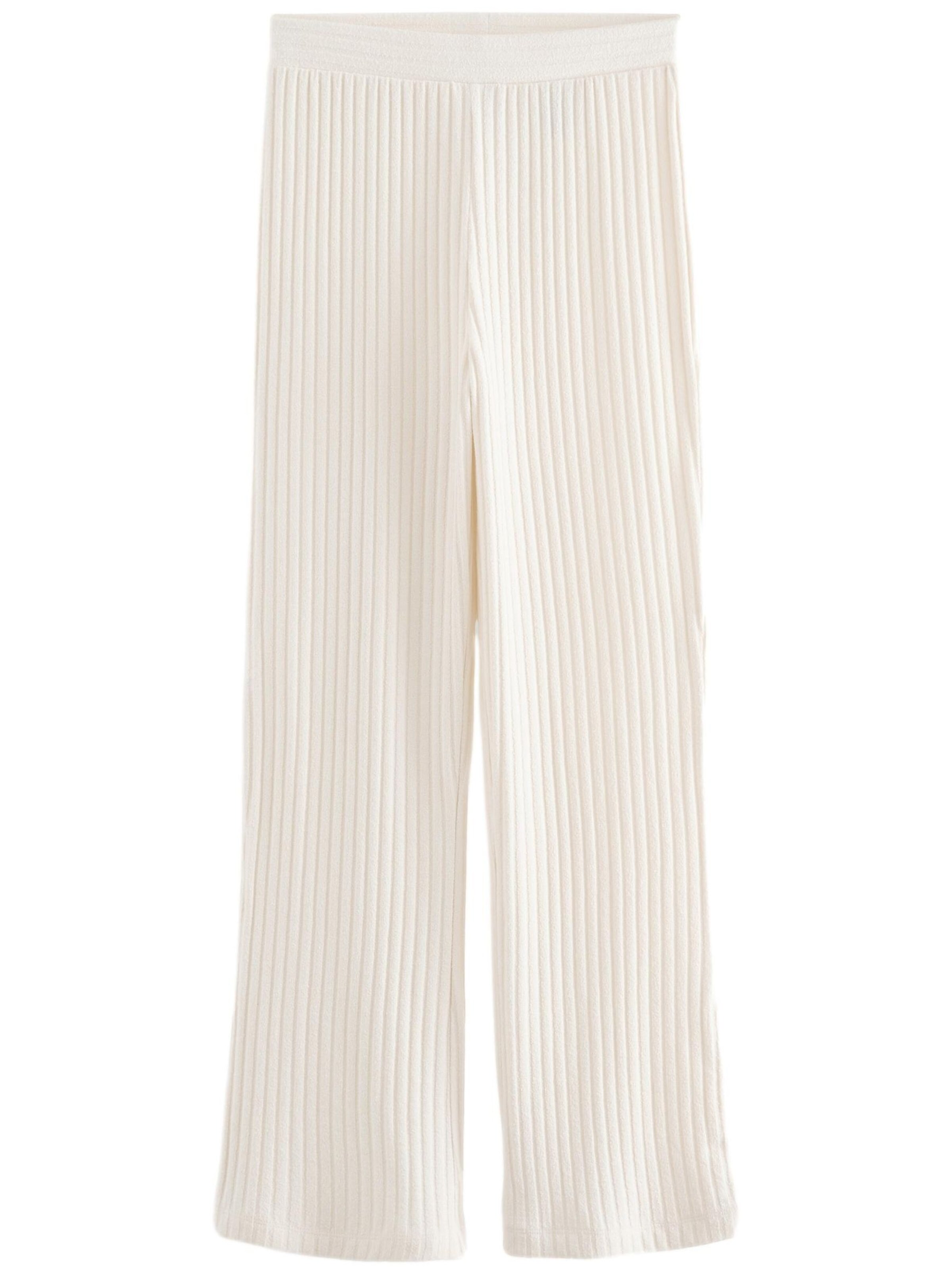 Next Wide Leg Hose in Weiß: Vorderseite