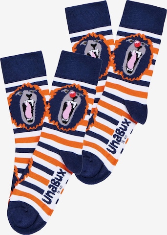 UNABUX Socks ' MIX ' in Blue: front