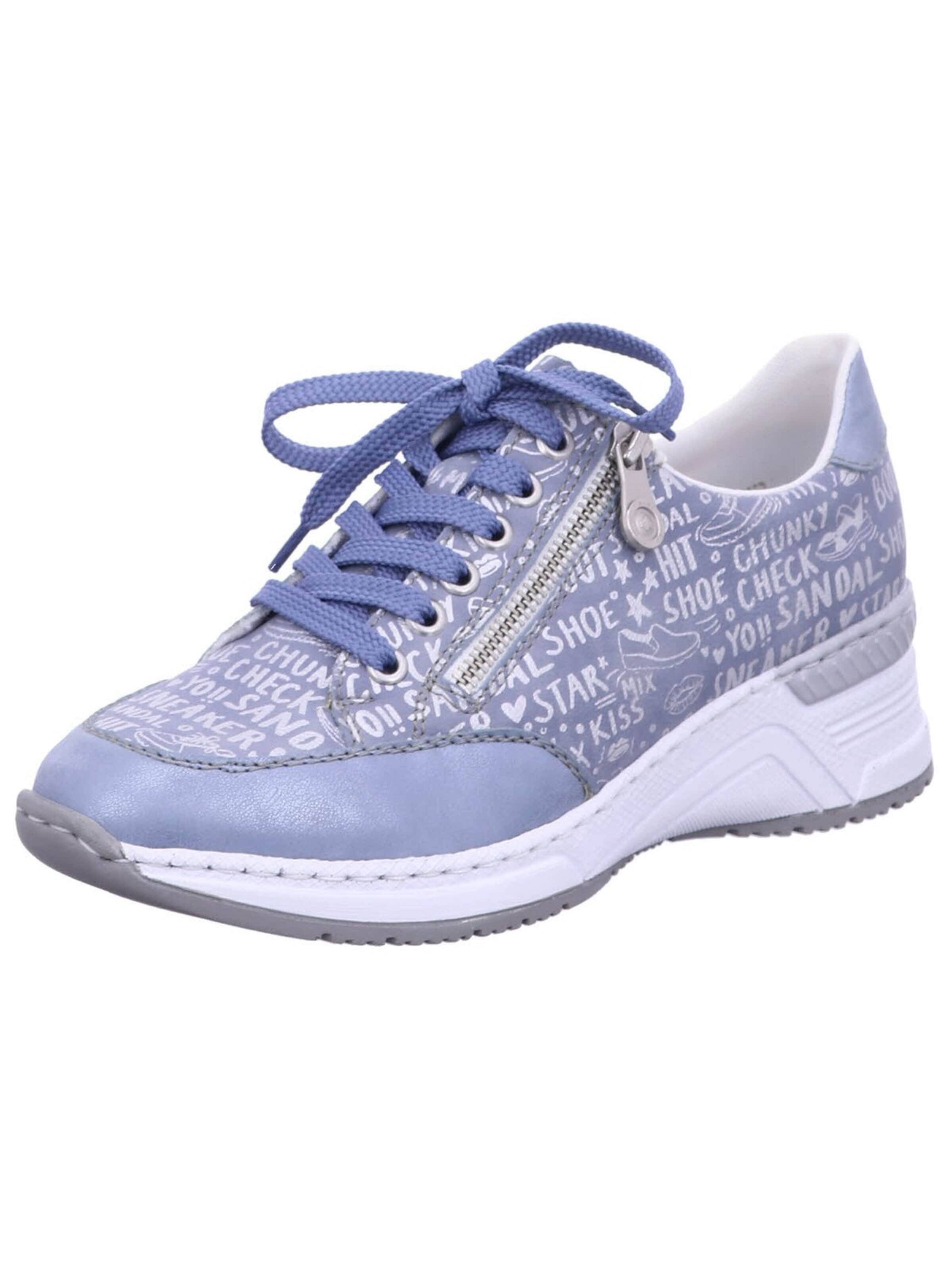 Rieker - Zapatillas deportivas bajas 'Sneaker Low Damen N4316 13 Kunststoff (Synthetik) in blau' en azul: frente