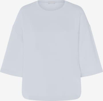Hanro Sweatshirt ' Natural  ' in Blauw: voorkant