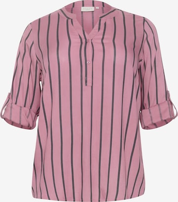 Chemisier 'KC Sida' KAFFE CURVE en rose : devant