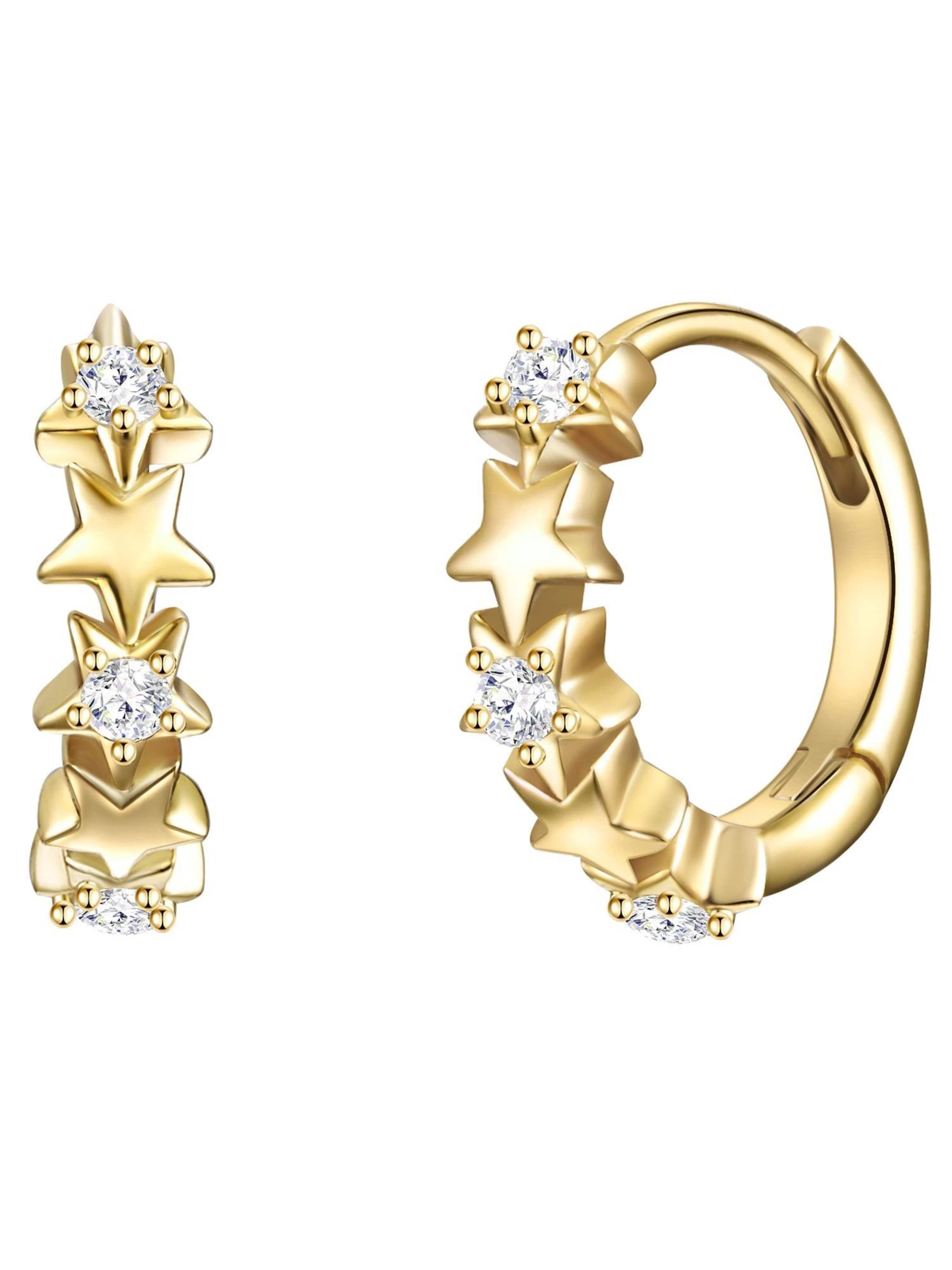 Boucles d'oreilles Glanzstücke München en or : devant