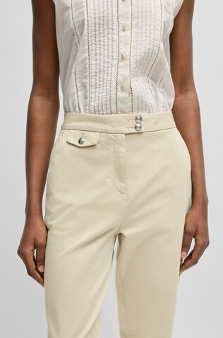 BOSS Orange Loose fit Chino Pants in Beige