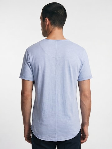 Antargo Shirt 'Basic Open Edge' in Blue