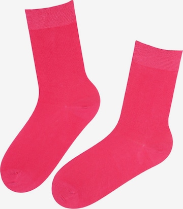 Sokisahtel Socks ''JANNE'' in Pink: front