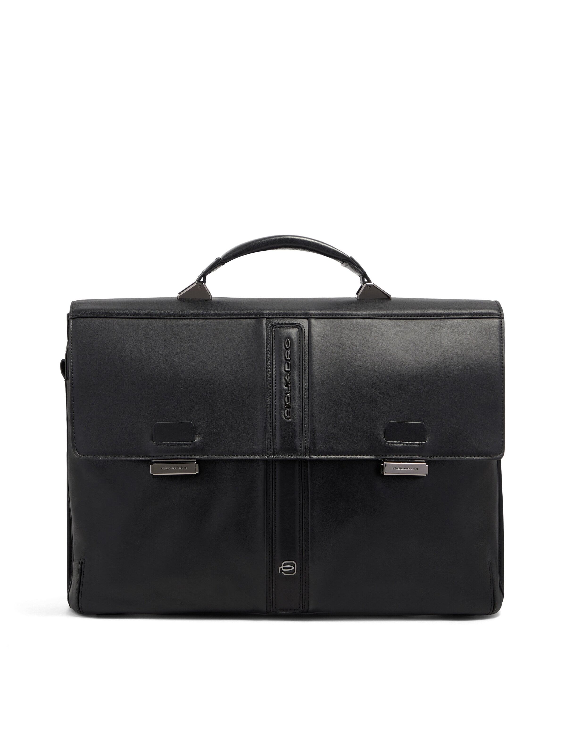 Sac d’ordinateur portable Piquadro en noir : devant