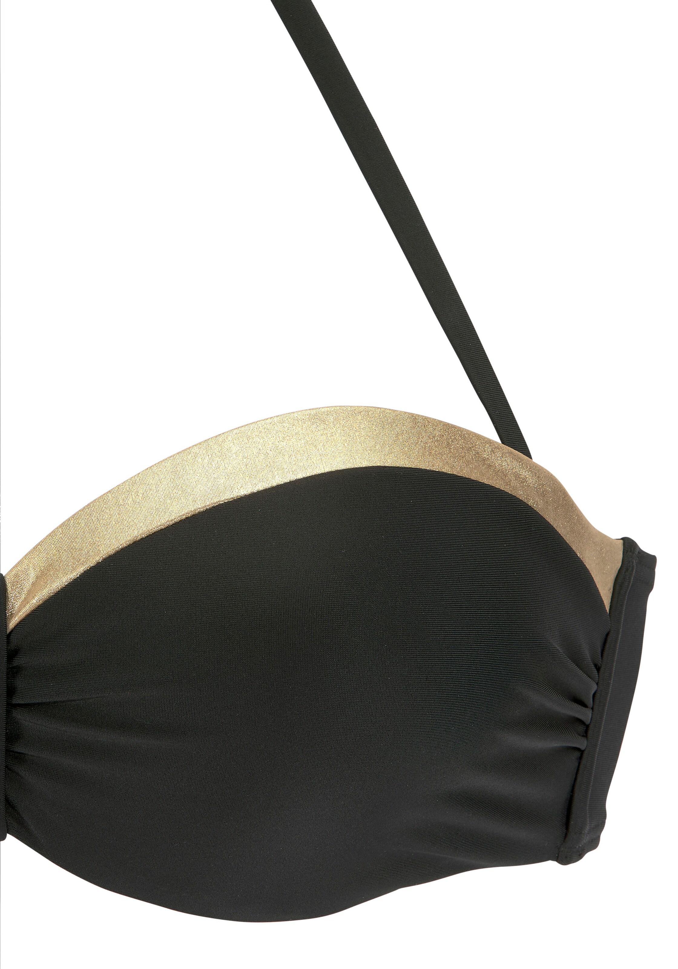 LASCANA Bandeau Bikini top 'Elodie' in Black