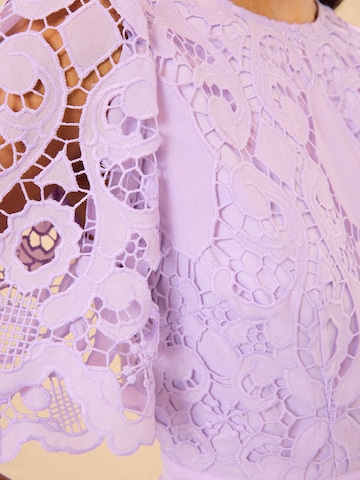 Robe love & roses en violet