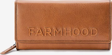 Farmhood Wallet 'Memphis' in Brown: front