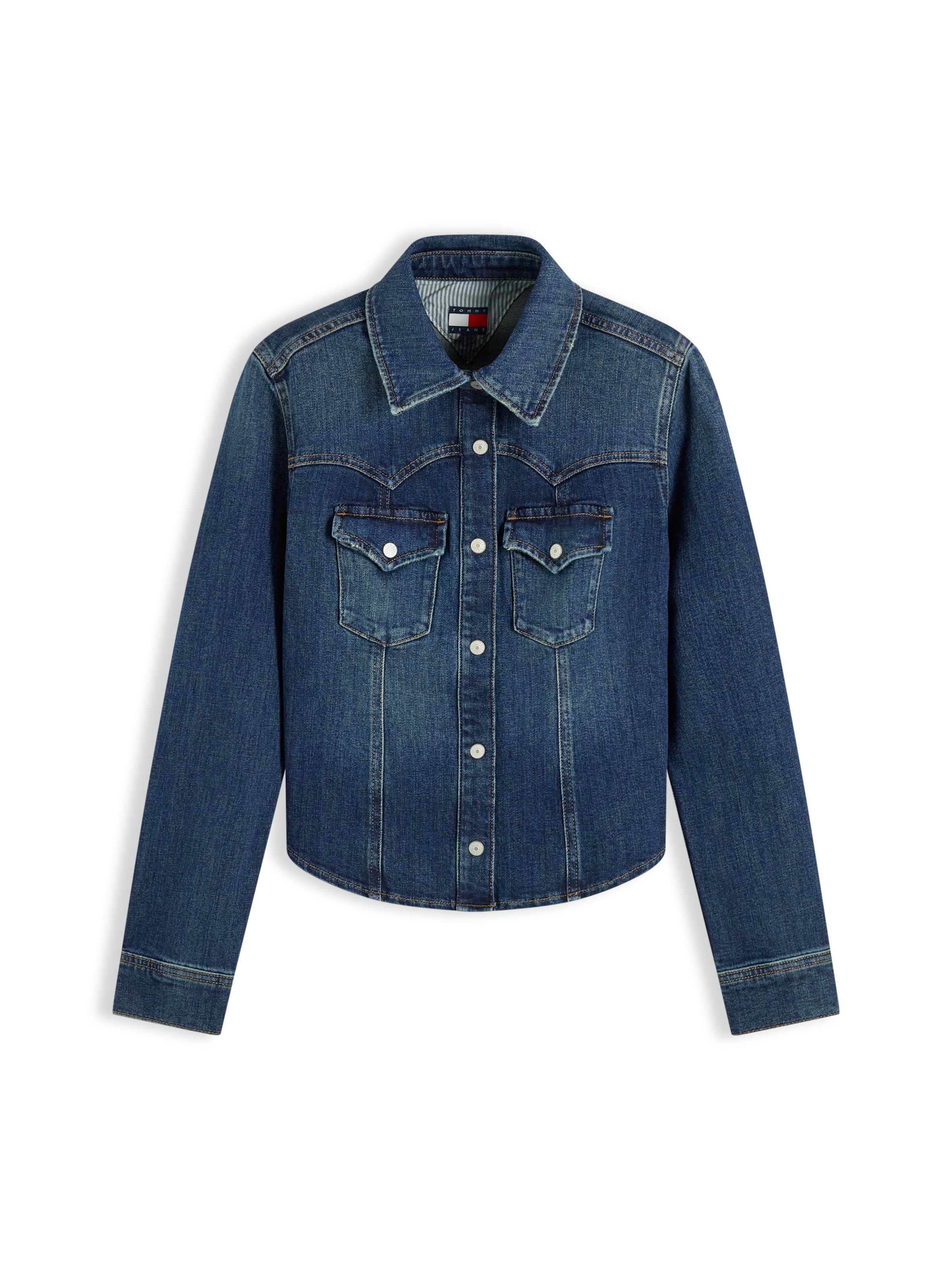 Tommy Jeans Blouse in Blue: front