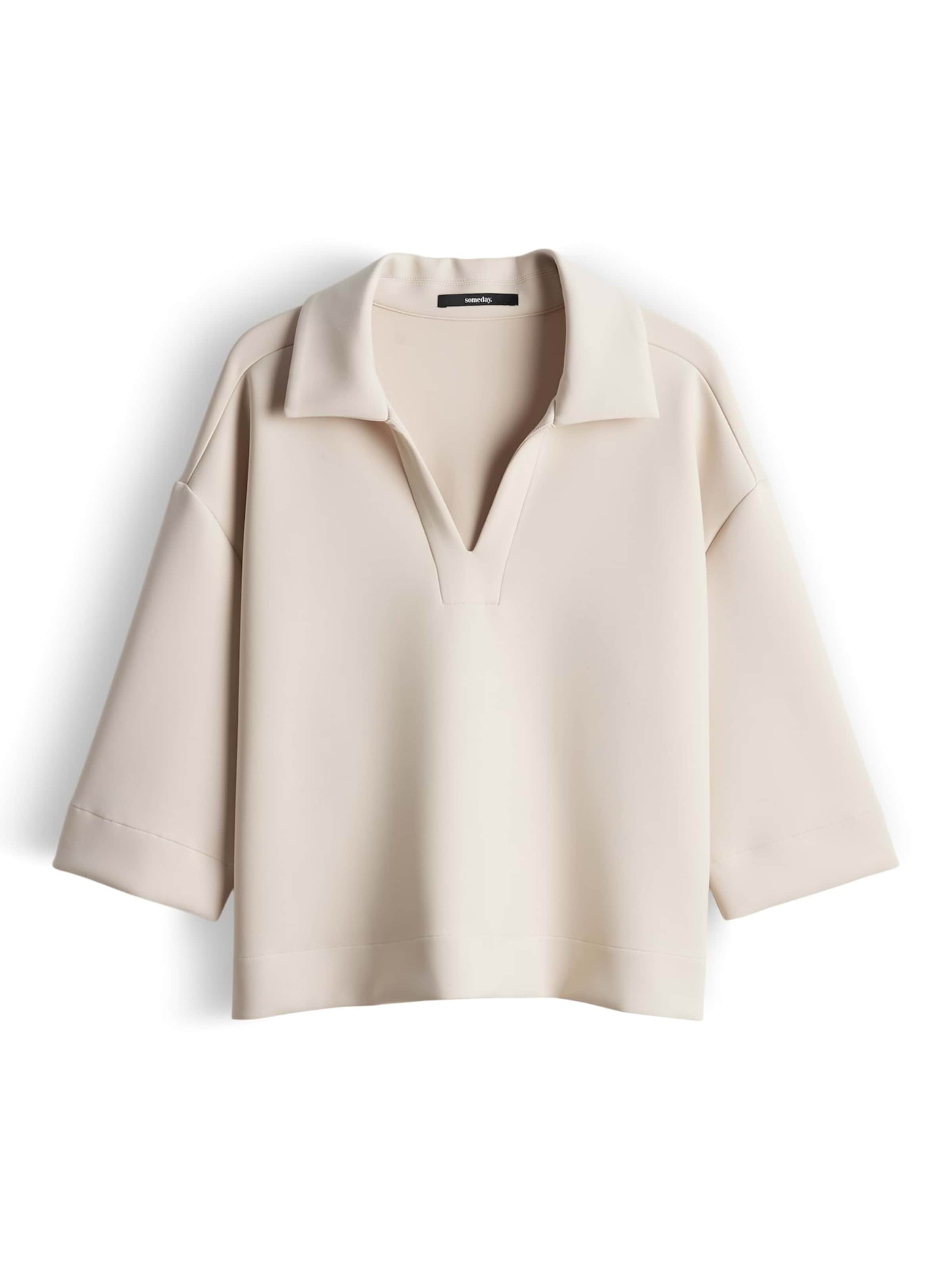 Bluză de molton 'Uvana' de la Someday pe bej: față