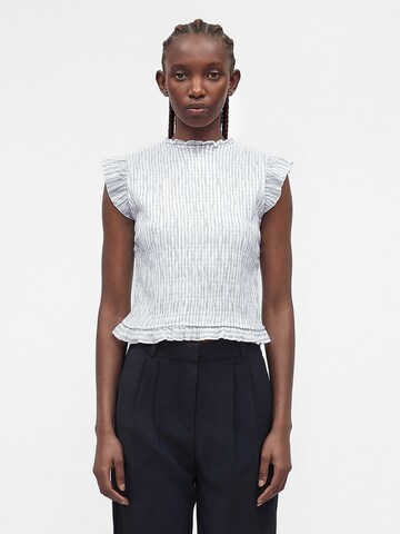 Abercrombie & Fitch Блузка в Серый: спереди