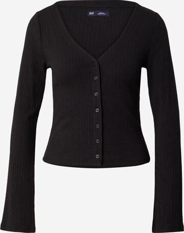 GAP Knit Cardigan in Black: front