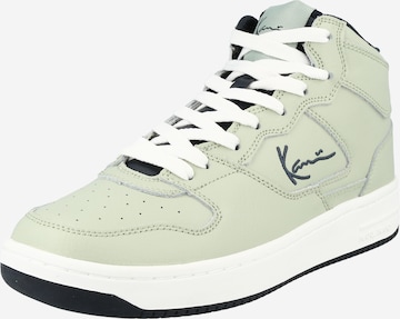 Karl Kani High-Top Sneakers in Green: front