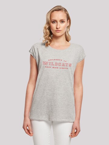 F4NT4STIC Shirt 'High School Musical The Musical Property Of Wildcats' in Grau: Vorderseite