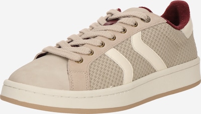 Sportbačiai be auliuko 'RETROKICKS' iš ALDO, spalva – kūno spalva / nebalintos drobės spalva / tamsiai raudona, Prekių apžvalga