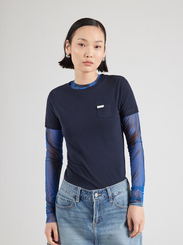 Maglietta di GUESS JEANS in blu: frontale