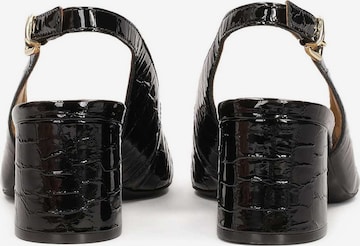 Kazar - Sapatos abertos atrás em preto