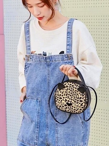 Tomshop24-7 Bag 'Katze' in Brown: front
