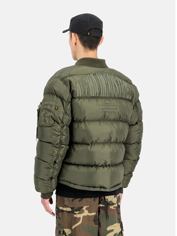 ALPHA INDUSTRIES Winter Jacket 'MA-1' in Green