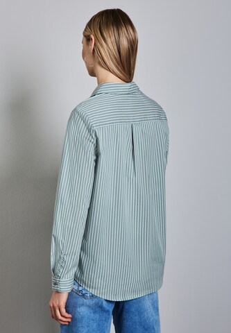 STREET ONE Lange Business-Bluse in Grün