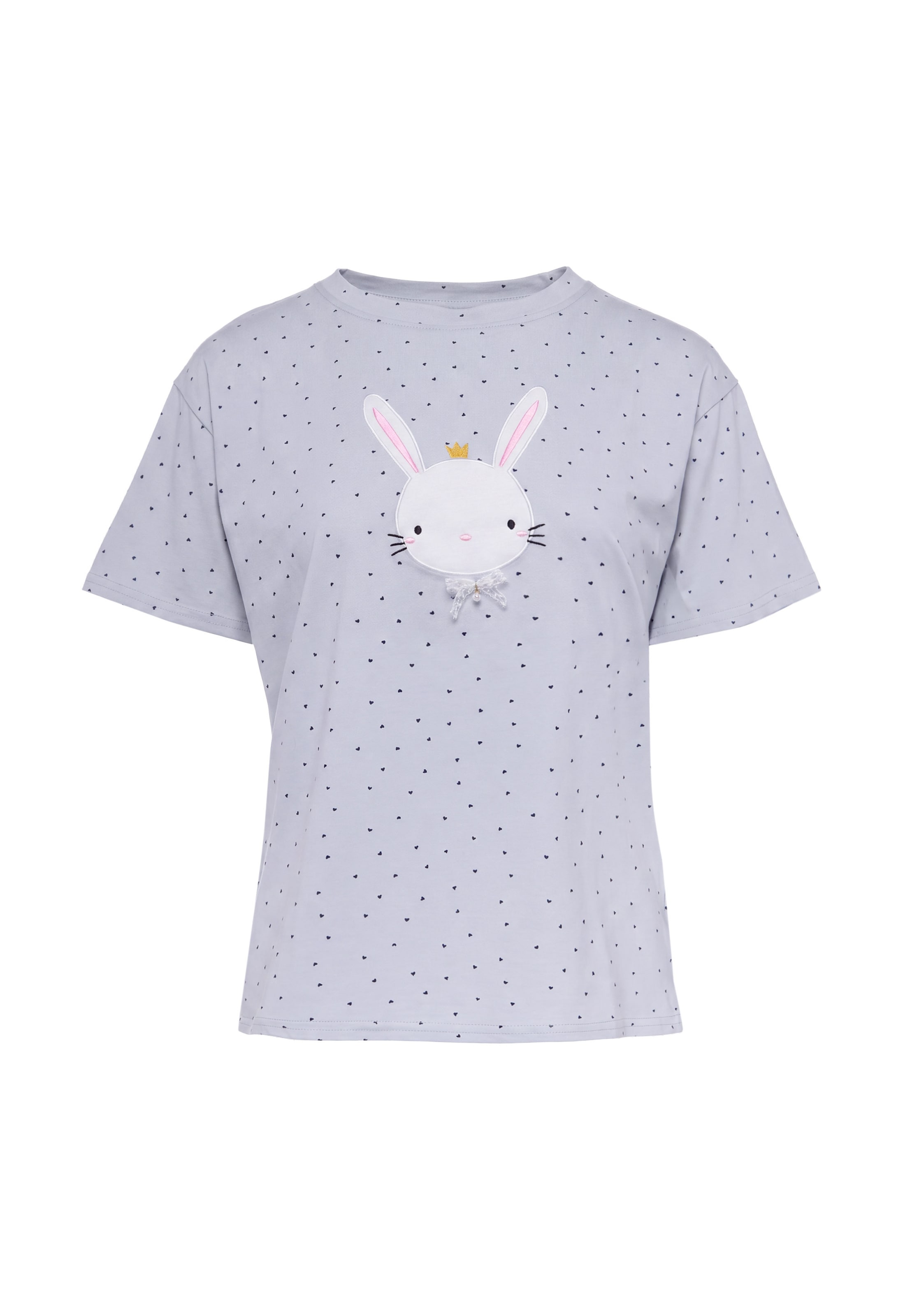 MYMO T-Shirt 'Pop' in Grau: Vorderseite