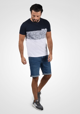 BLEND Slimfit Jeans-Shorts 'Bendigo' in Blau