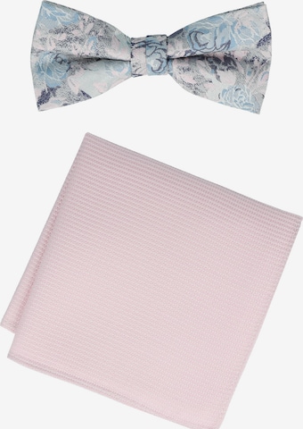 WILLEN Fliege 'Set Floral/ Uni' in Pink: Vorderseite