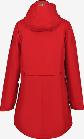 Manteau outdoor 'Punittu' Rukka en rouge