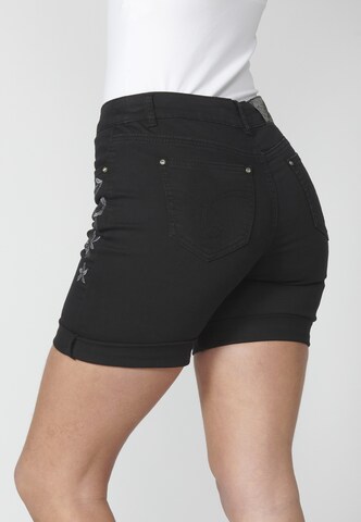 KOROSHI Slimfit Shorts in Schwarz