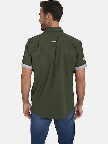 Jan Vanderstorm Regular fit Button Up Shirt 'Snofred' in Green