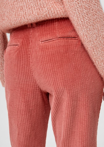s.Oliver Tapered Bandplooibroek in Roze