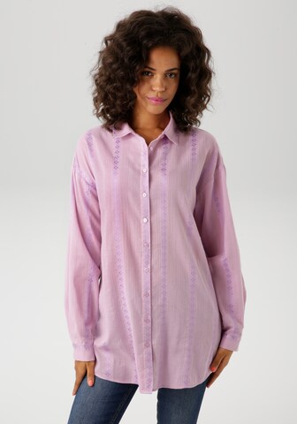 Aniston CASUAL Blouse in Purple: front