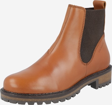 Ten Points Chelsea boots 'ISADORA' in Bruin: voorkant