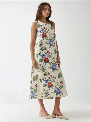 Hiccup Dress 'Linen Feel' in White
