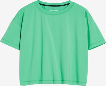 T-shirt 'CLAAUDI' ARMEDANGELS en vert : devant