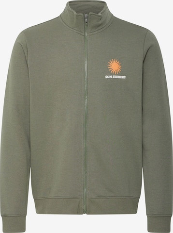 BLEND - Sudadera con cremallera ' BHKonsta ' en verde: frente