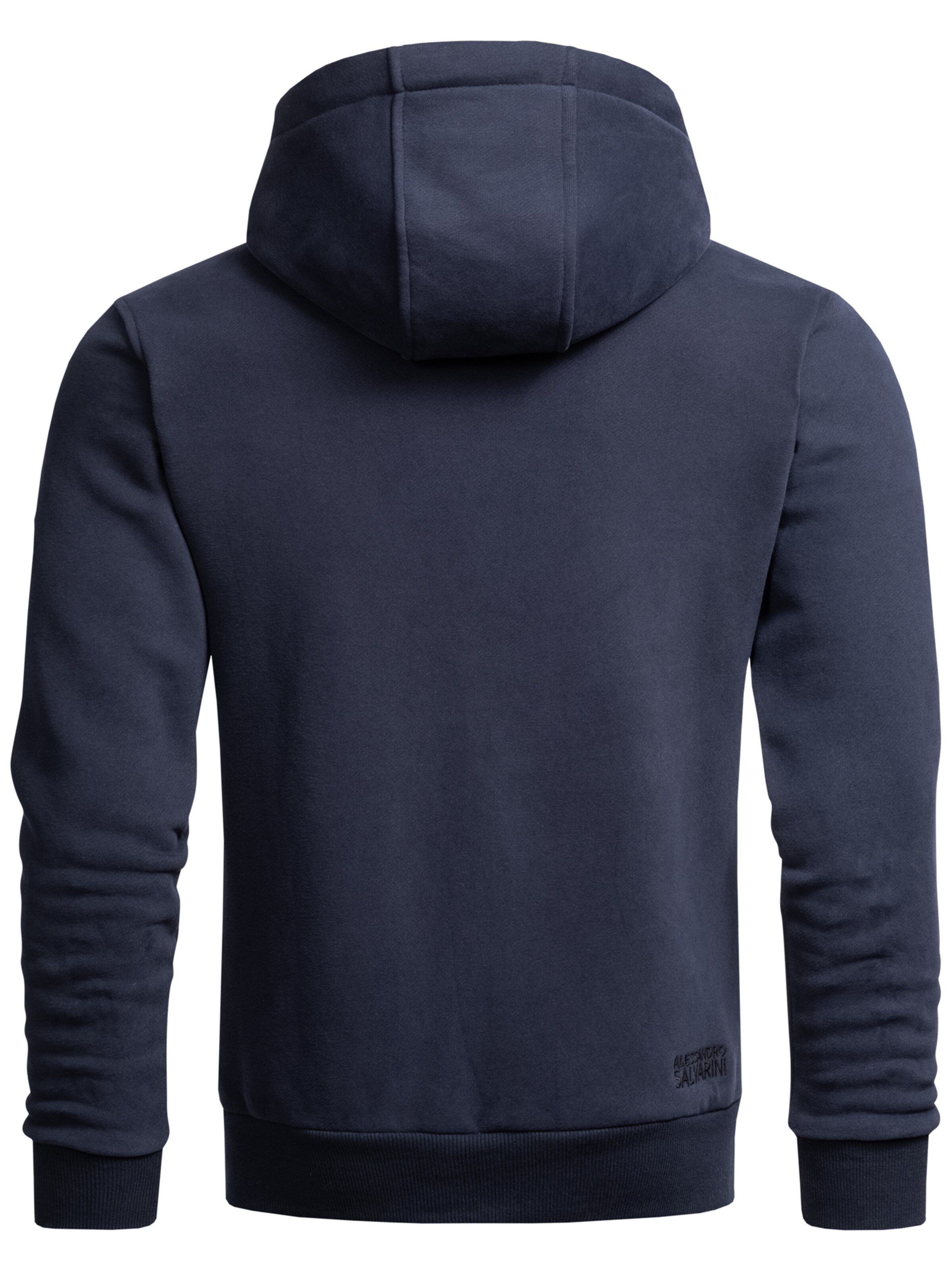 Alessandro Salvarini Sweatjacke 'Vinzent' in Blau