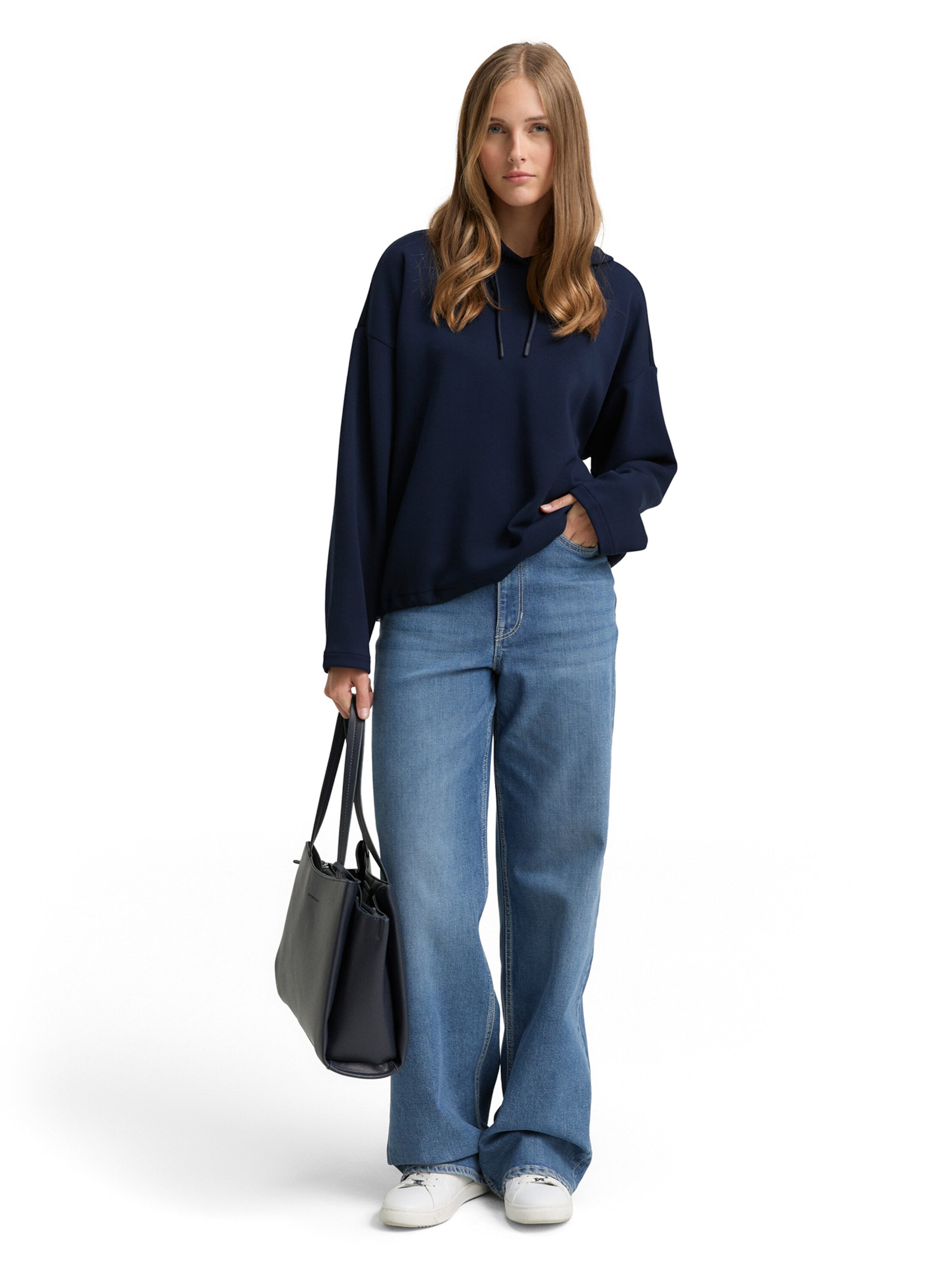 TOM TAILOR DENIM Μπλούζα φούτερ σε μπλε