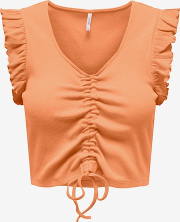 ONLY Shirt 'LAILA' in Oranje: voorkant