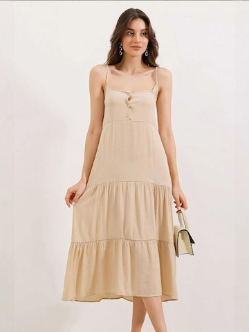 Bigdart - Vestido em bege: frente