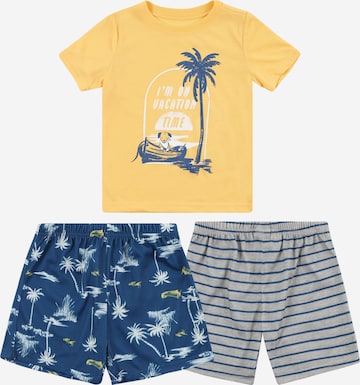 Carter's Set 'Blue Palm Tree' in Blauw: voorkant